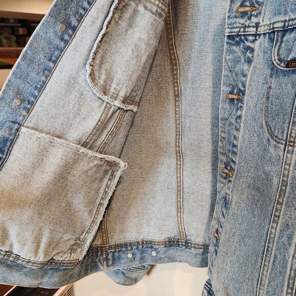 Lee XL Jean Denim Collection Jacket Vintage Mens Buttoned Blue Cotton RN 14666 - Picture 7 of 7